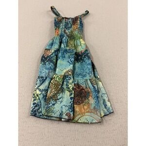 Ingear Dress Girls Small Multicolor Patchwork Sundress Sequin Boho Beach